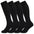 8-15mmHg Cotton Compression Socks 4Paris Knee High for Sports Travel Nurse
