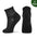 Non-binding cotton socks, seamless toe, cushion sole, 4 pairs