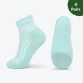 Colorful Wide non-binding Bamboo diabetic socks, seamless toe, air vent with cushion sole, 4 pairs