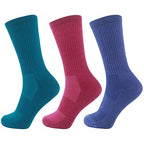 Merino Wool Hiking Crew Socks, Mix Pack