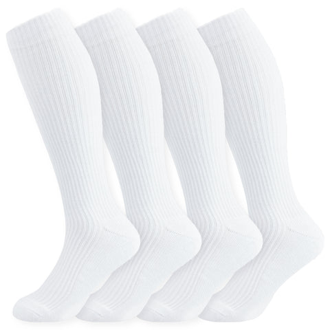 8-15mmHg Cotton Compression Socks 4Paris Knee High for Sports Travel Nurse