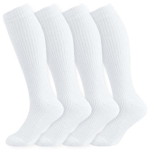 8-15mmHg Cotton Compression Socks 4Paris Knee High for Sports Travel Nurse