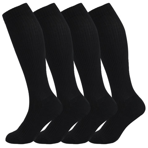 8-15mmHg Cotton Compression Socks 4Paris Knee High for Sports Travel Nurse