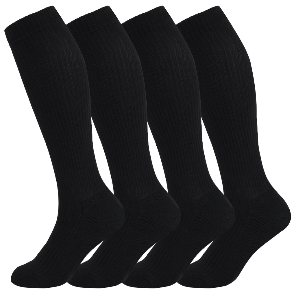 8-15mmHg Cotton Compression Socks 4Paris Knee High for Sports Travel Nurse