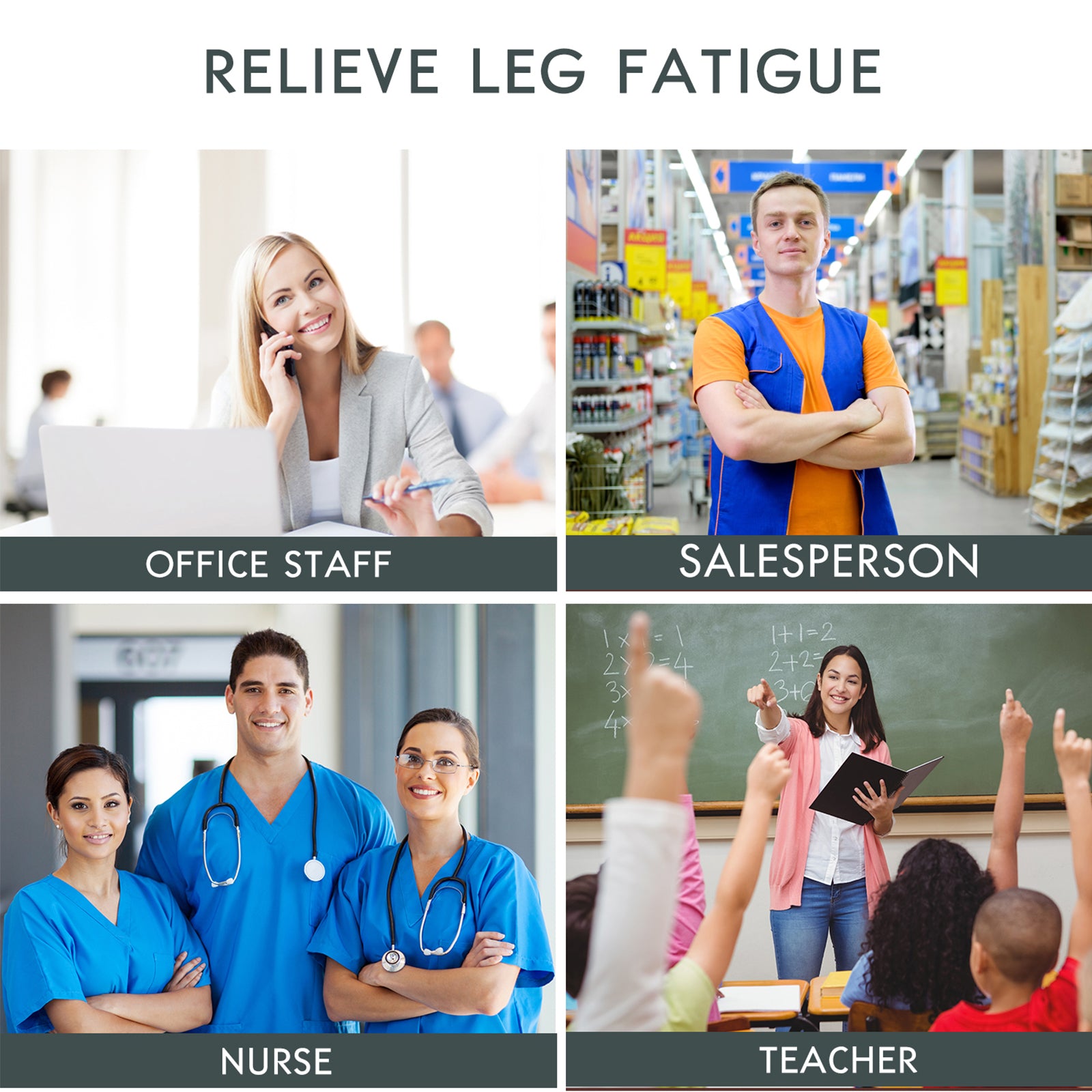 8-15mmHg Cotton Compression Socks 6Paris Knee High for Sports Travel Nurse