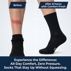 Mens Dress Moisture Wicking Bamboo Socks, 4 Pairs