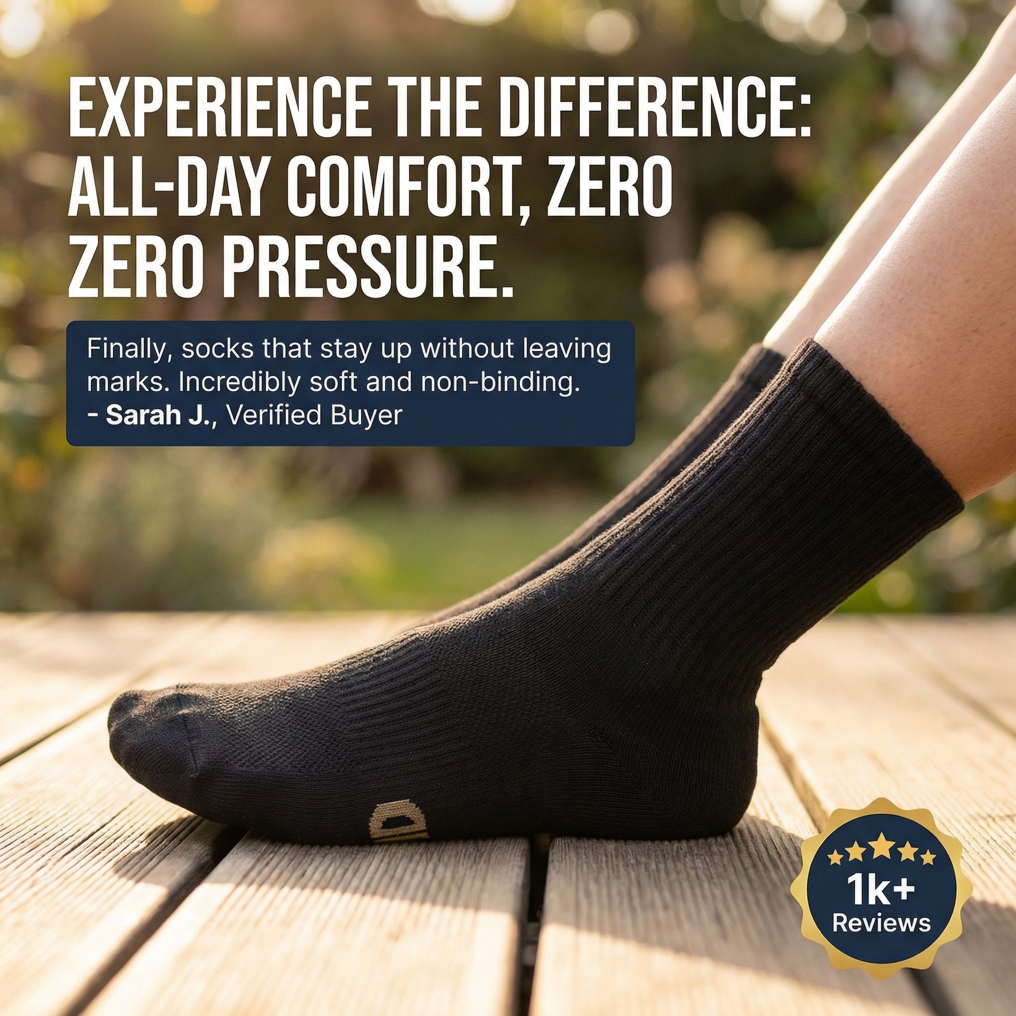 Ultra Soft Unisex Anti-bacterial Bamboo Crew Socks, 6 Pairs