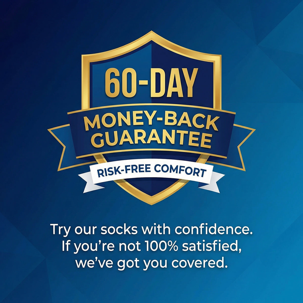 Bamboo Diabetic Crew Socks — Non-Binding, Cushion Sole (Black)