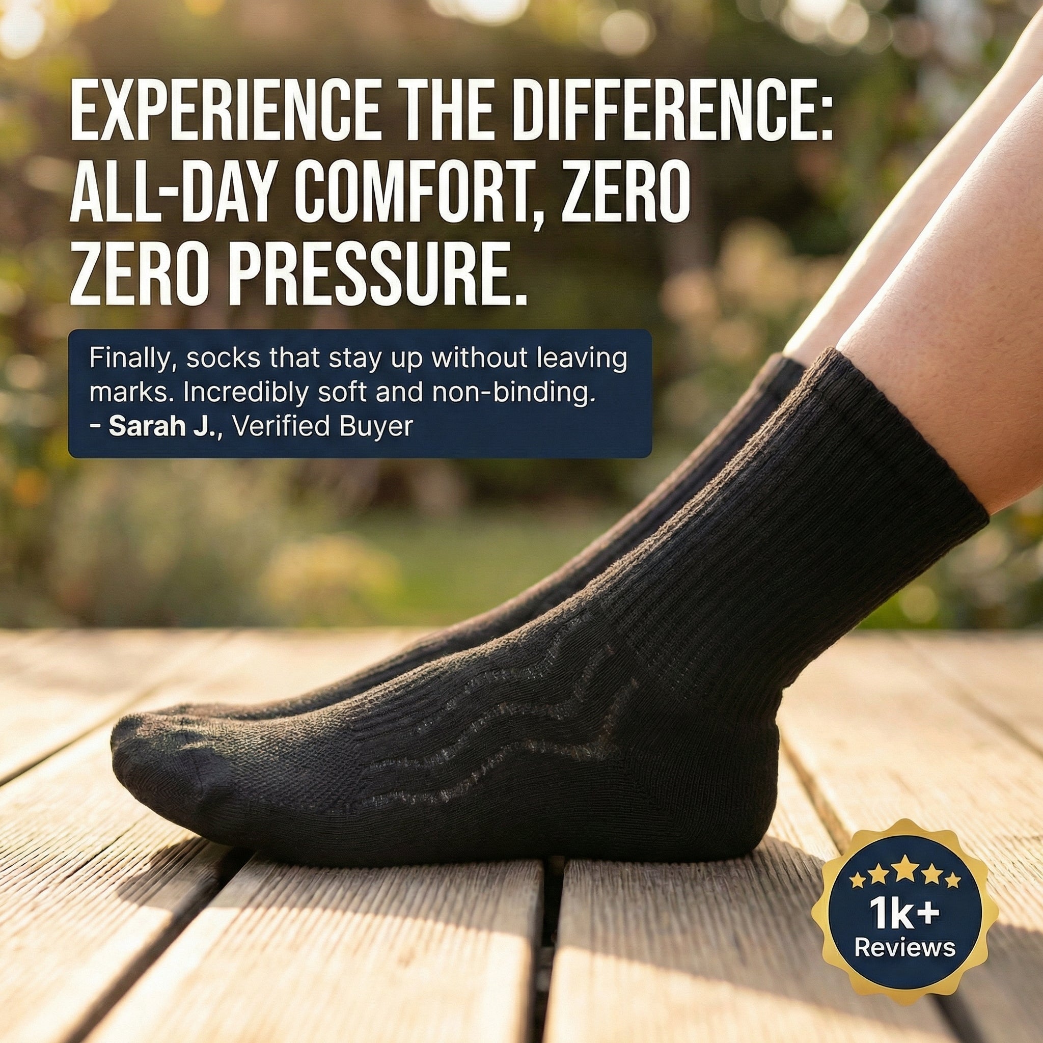 Bamboo Diabetic Crew Socks