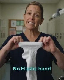 No elastic band, shown up close