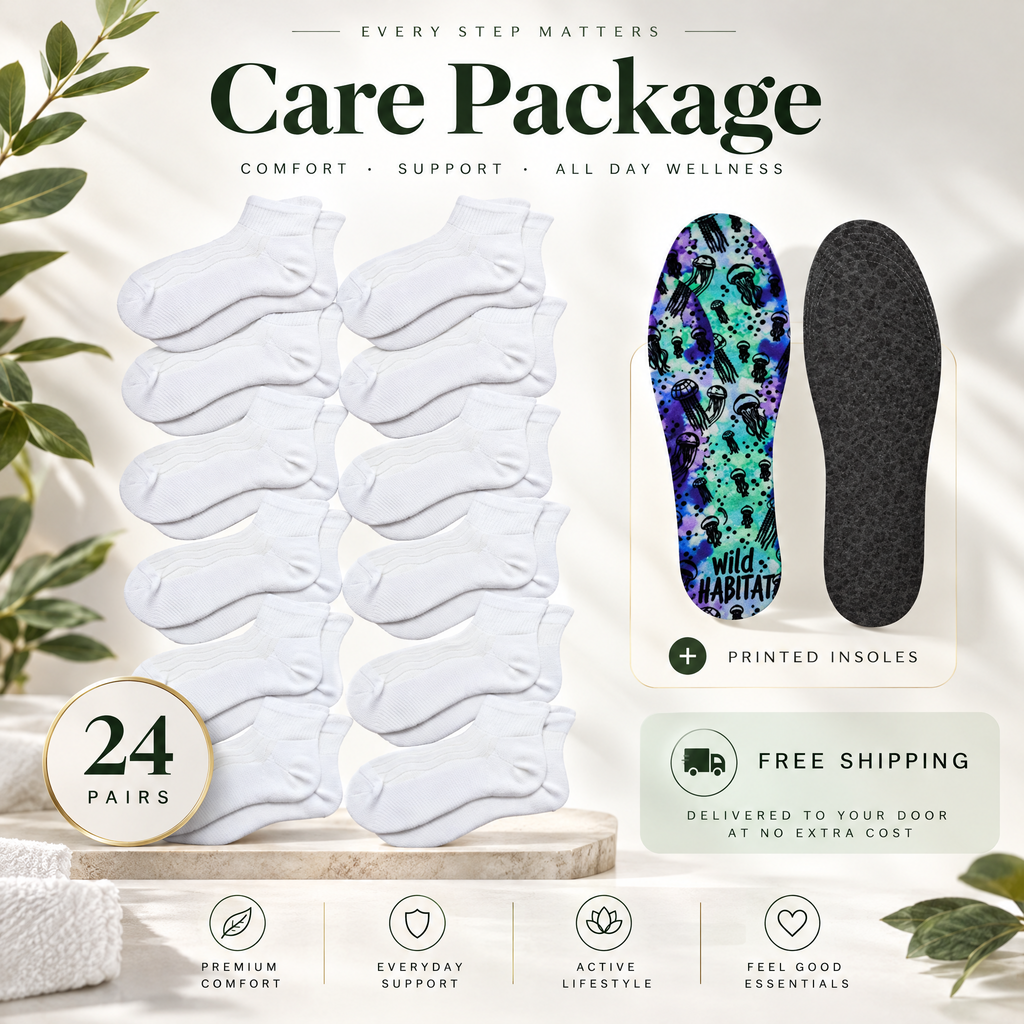 Non-Binding Bamboo Diabetic Crew Socks, The Year Pack