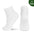 Non-binding cotton socks, seamless toe, cushion sole, 4 pairs
