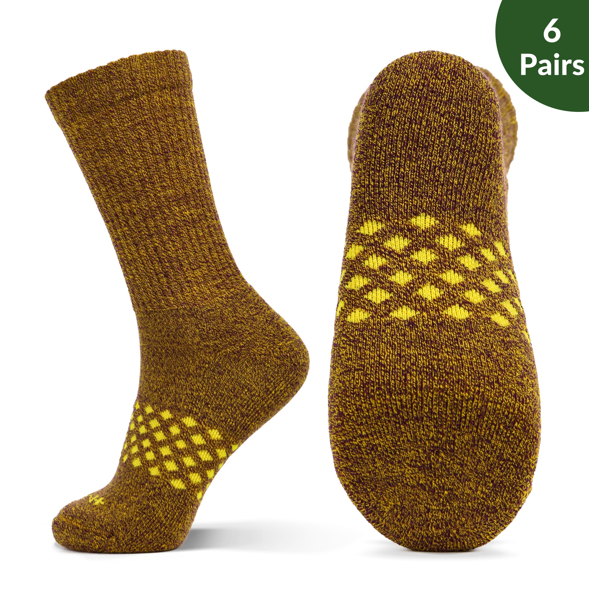 Merino Wool Seamless Toe Socks 6Pairs