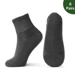 Non-Binding Bamboo Diabetic Socks Morandi Color Series 6Pairs