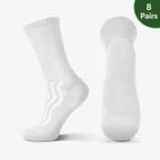 Cotton Diabetic Crew Socks — Cushion Sole with Air Vent, Multi-Pack