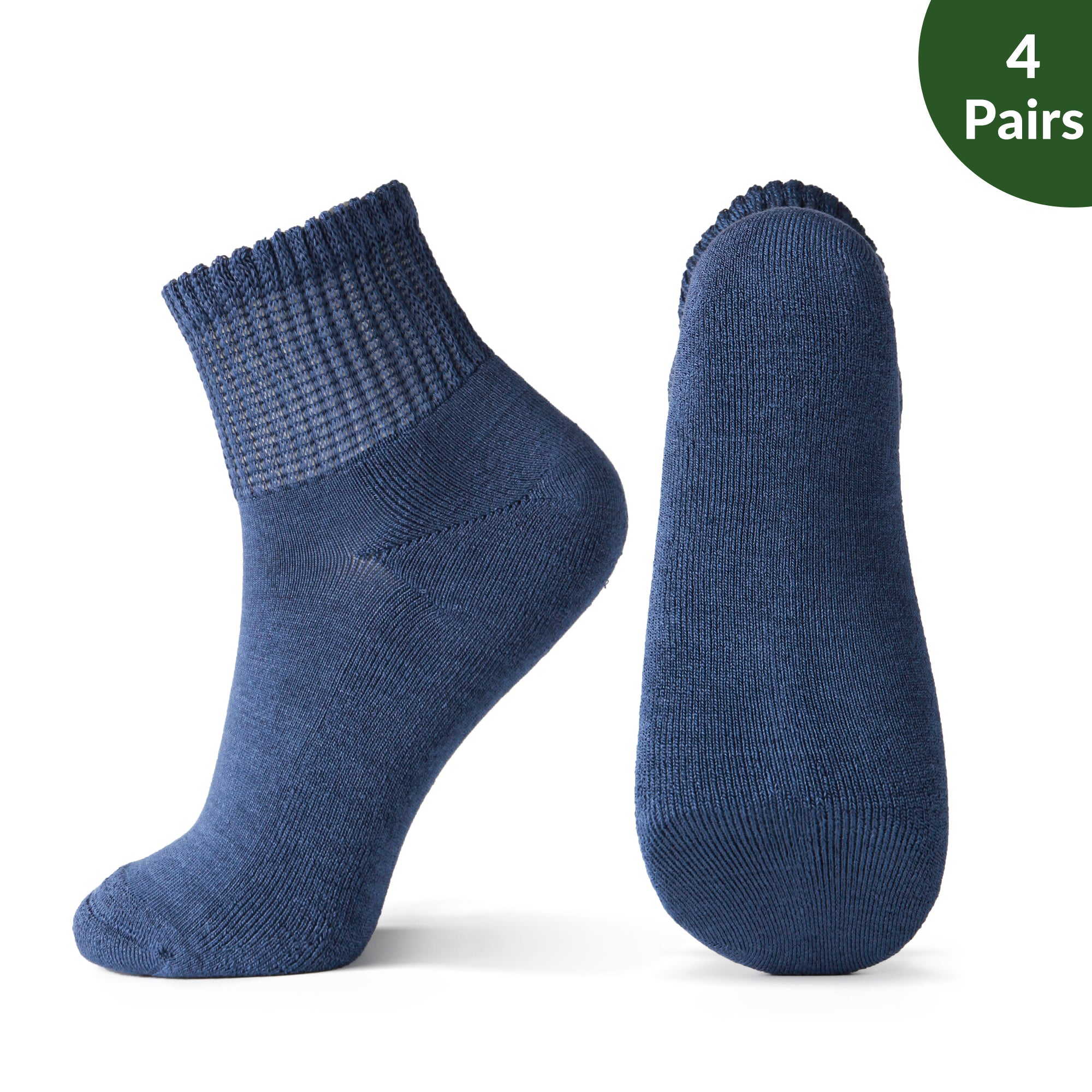 Non-Binding Bamboo Diabetic Socks Morandi Color Series 4Pairs