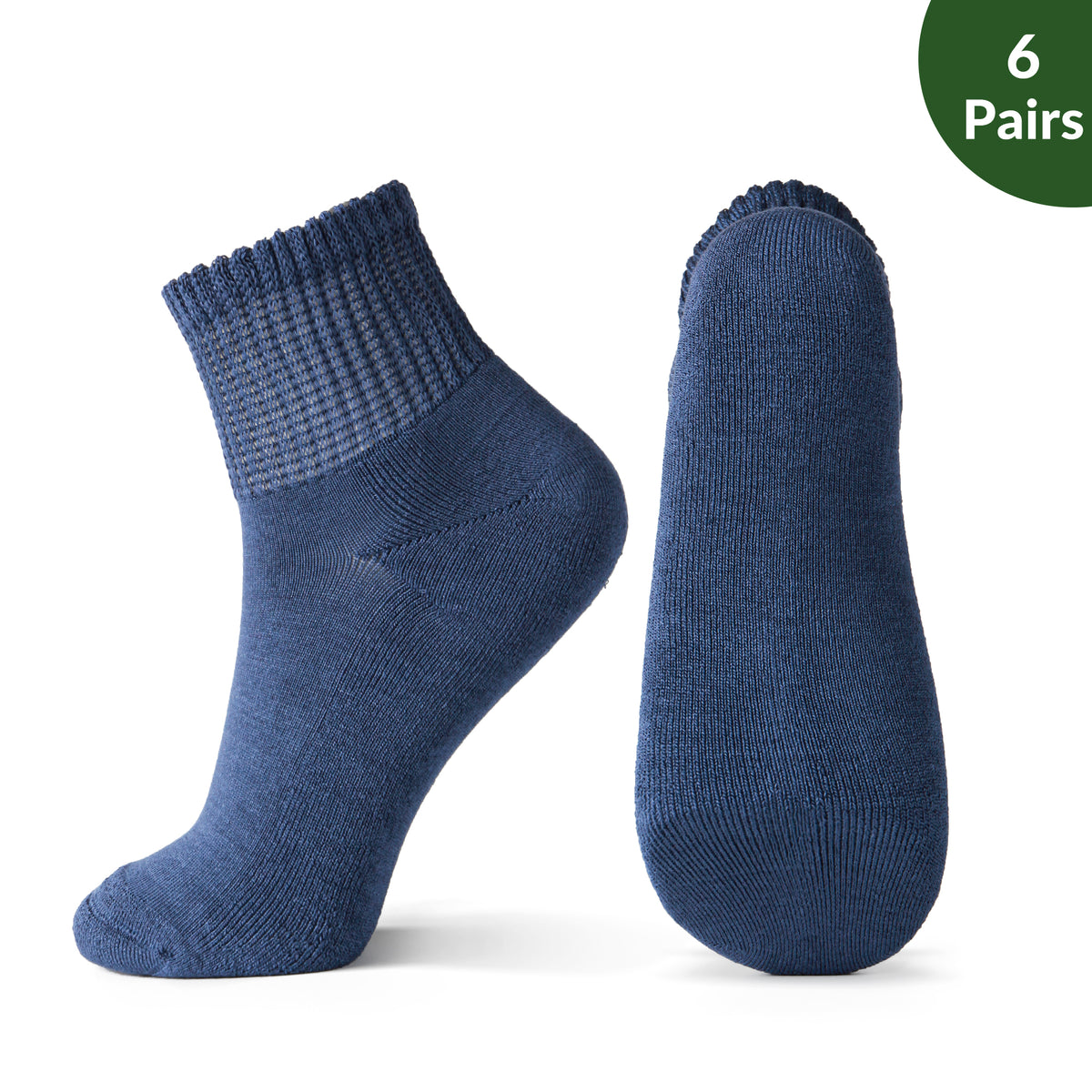 Non-Binding Bamboo Diabetic Socks Morandi Color Series 6Pairs