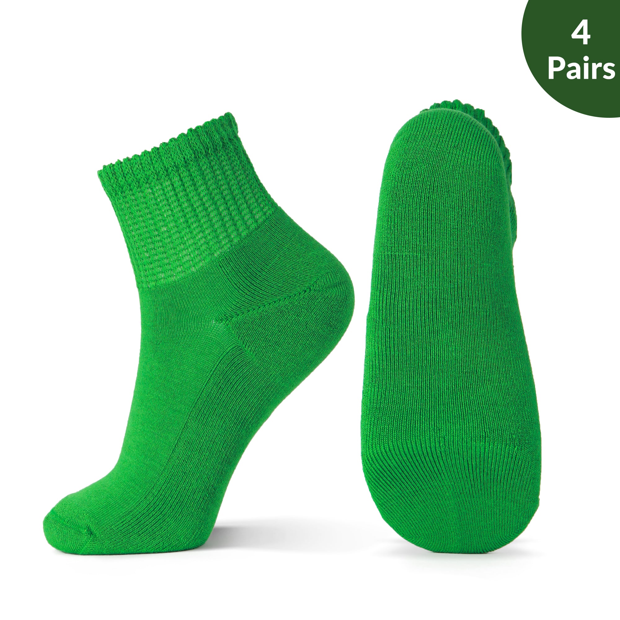 Non-Binding Bamboo Diabetic Socks Morandi Color Series 4Pairs