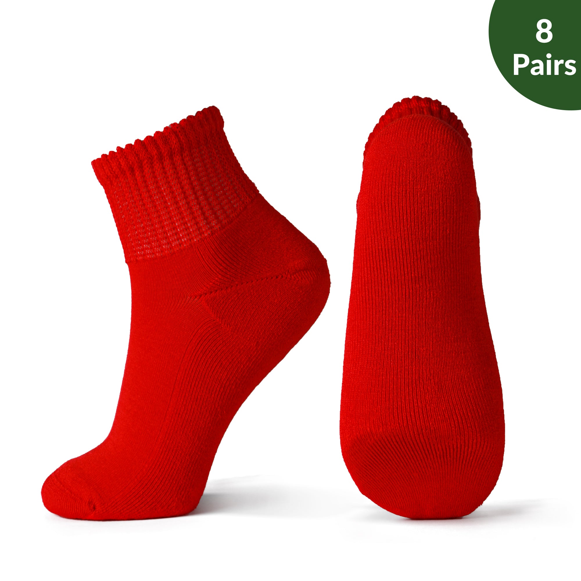 Non-Binding Bamboo Diabetic Socks Morandi Color Series 8Pairs