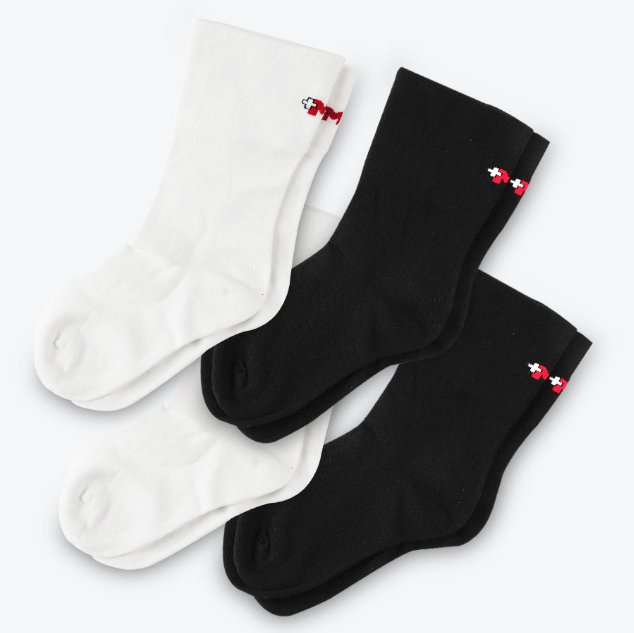 Cotton Crew Thin Socks, Ultimate comfort, 4 Pairs - md-diab