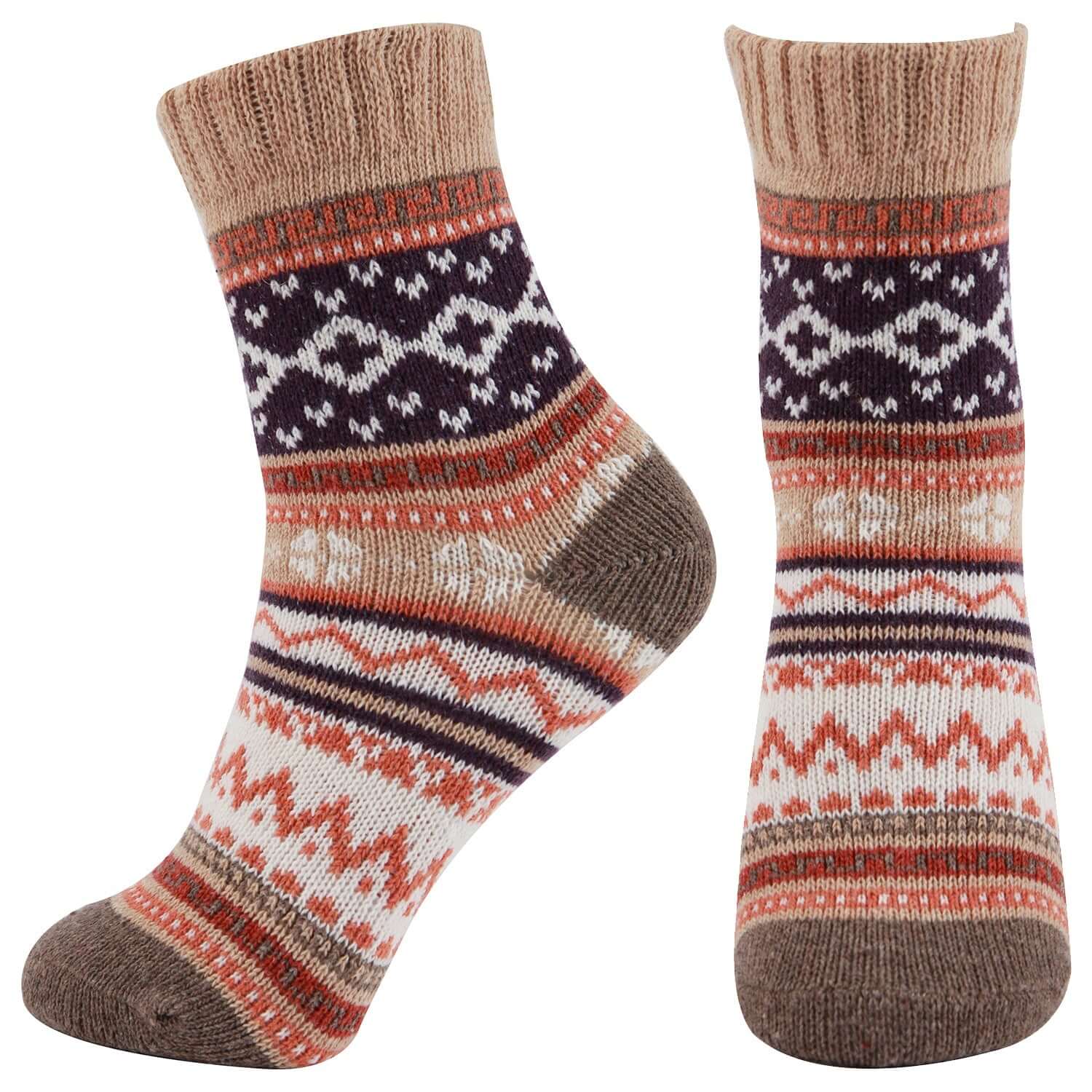AAS Fun Colorful Wool Warm Knitting Socks Christmas - Wool Socks - Comfort-fresh.com