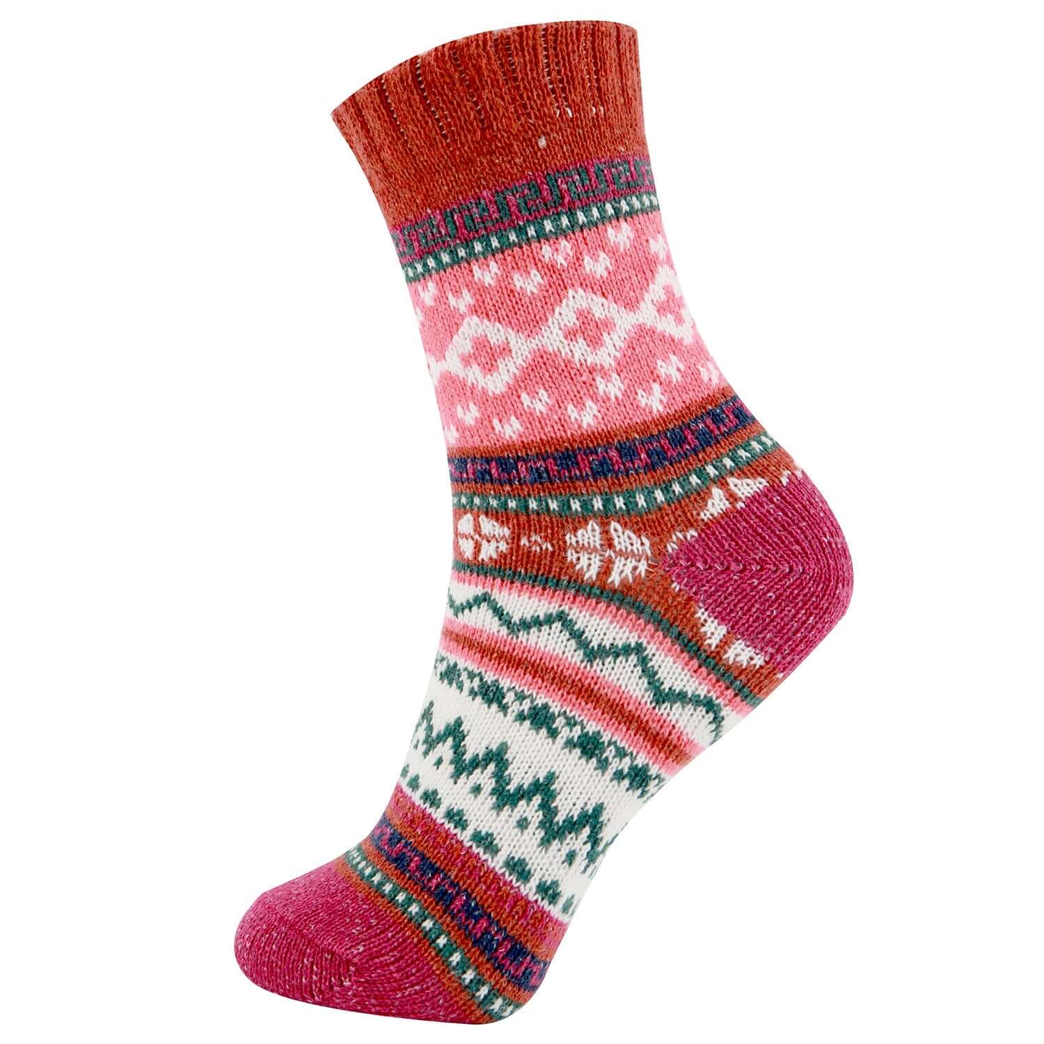 AAS Fun Colorful Wool Warm Knitting Socks Christmas - Wool Socks - Comfort-fresh.com