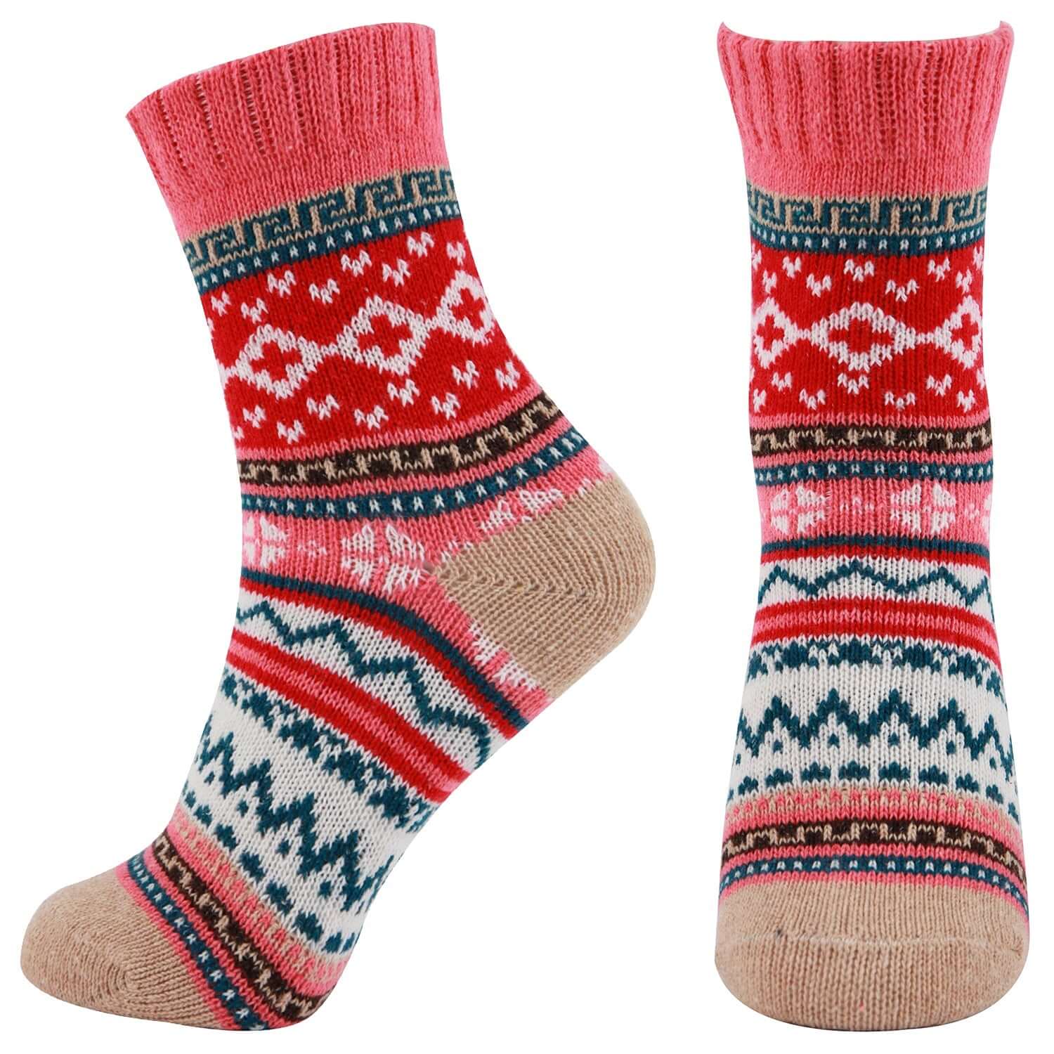 AAS Fun Colorful Wool Warm Knitting Socks Christmas - Wool Socks - Comfort-fresh.com