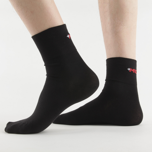 Cotton Crew Thin Socks, Ultimate comfort, 4 Pairs - md-diab