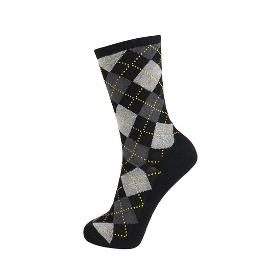 Design Bamboo Crew Argyle Dress Socks Cushioned, 6 Pairs - md-diab