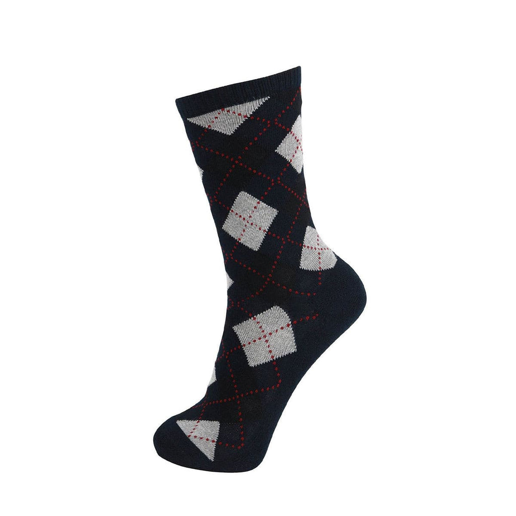 Design Bamboo Crew Argyle Dress Socks Cushioned, 6 Pairs - md-diab