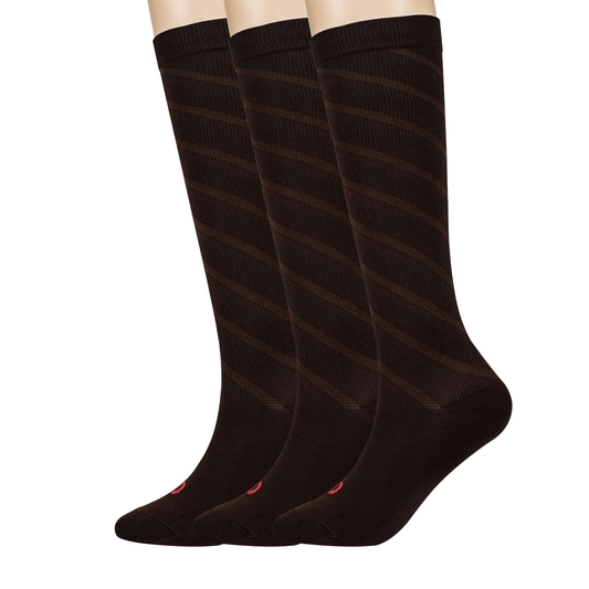 Spiral design Knee High, graduated mild compression 8-15 mmHg 3pairs - md-diab