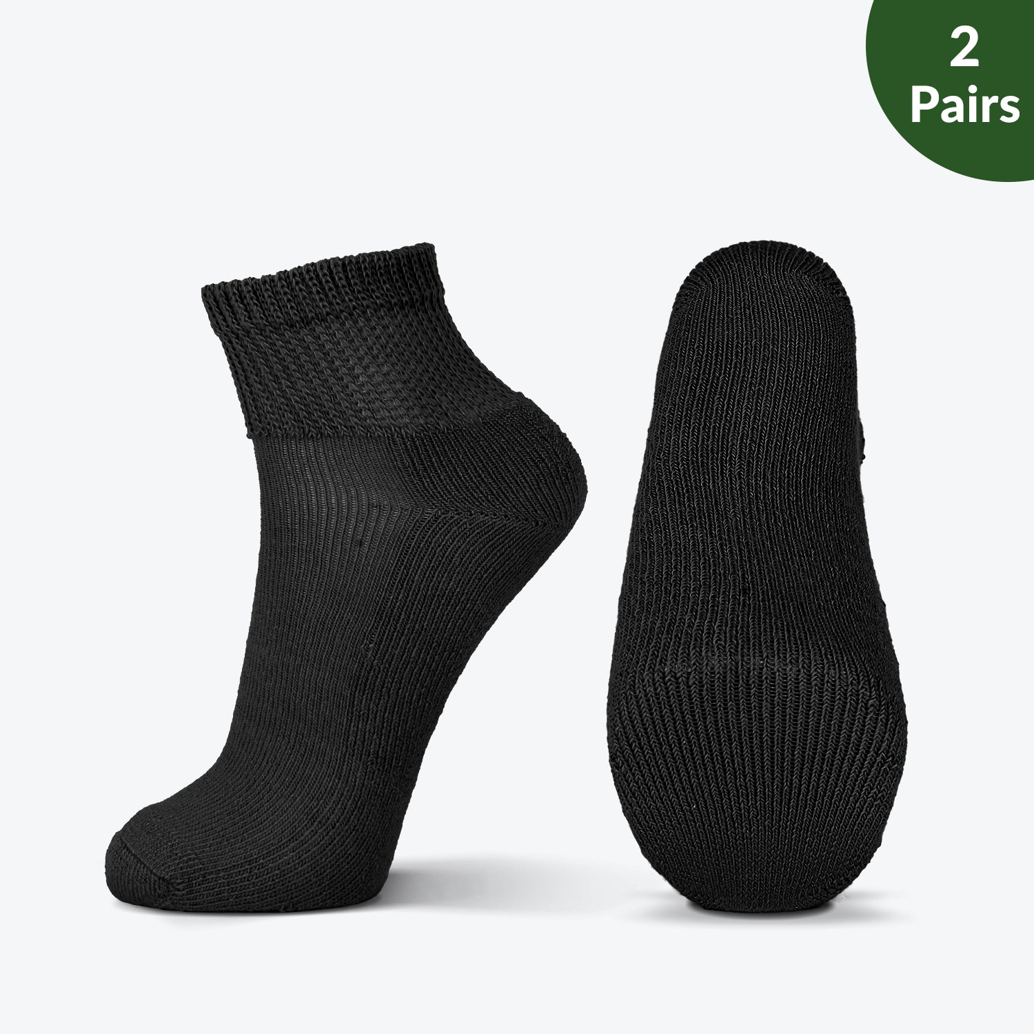 Ankle Socks Non Binding Top for Swollen Feet 4 Pair Pack