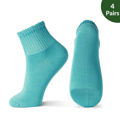 Non-Binding Bamboo Diabetic Socks Morandi Color Series 4Pairs