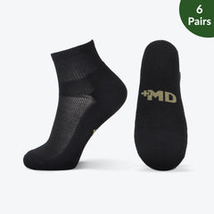 Smell Control Rayon from Bamboo Ankle Socks Cushioned, 6 Pairs