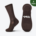 Mens Dress Moisture Wicking Bamboo Socks, 6 Pairs