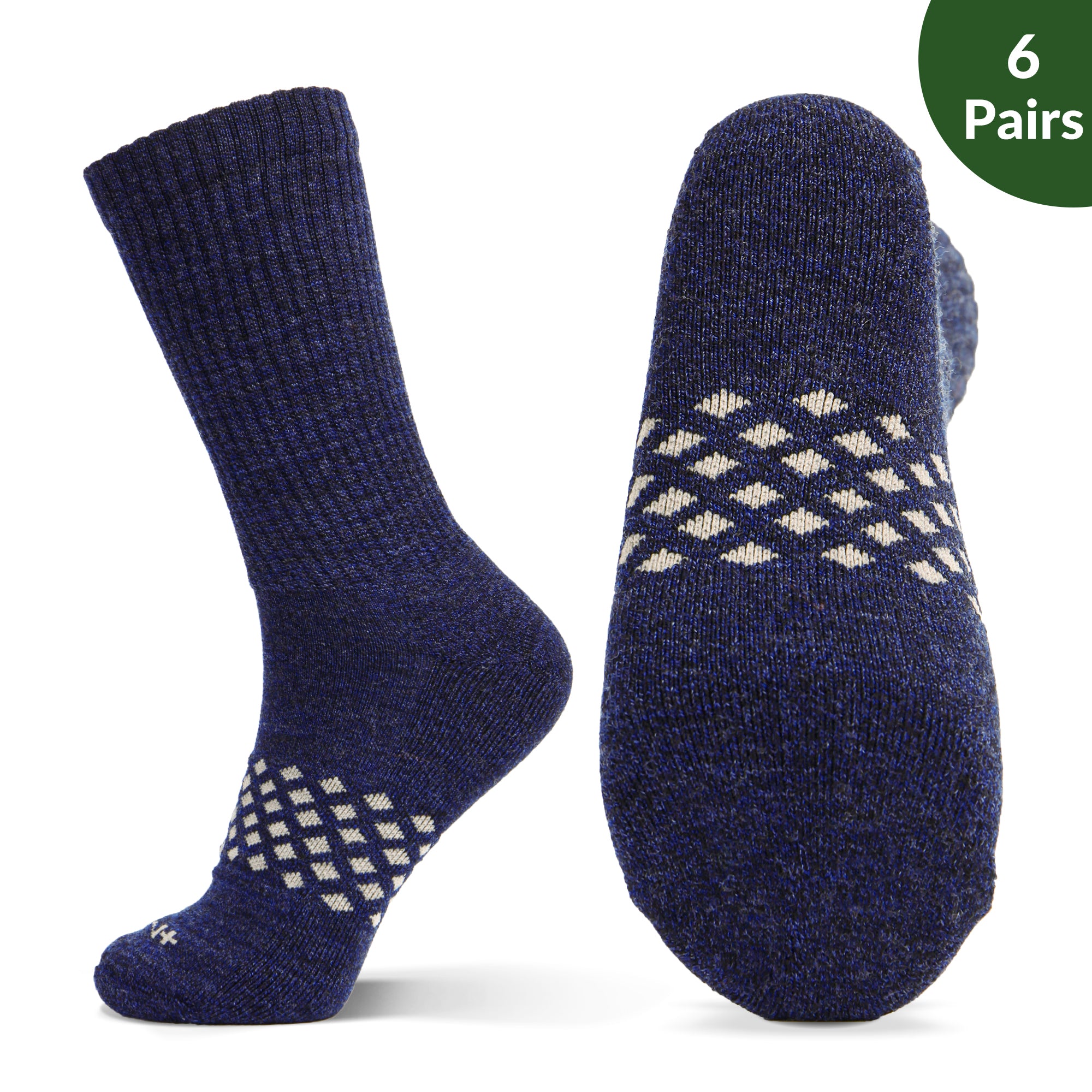 Merino Wool Seamless Toe Socks 6Pairs