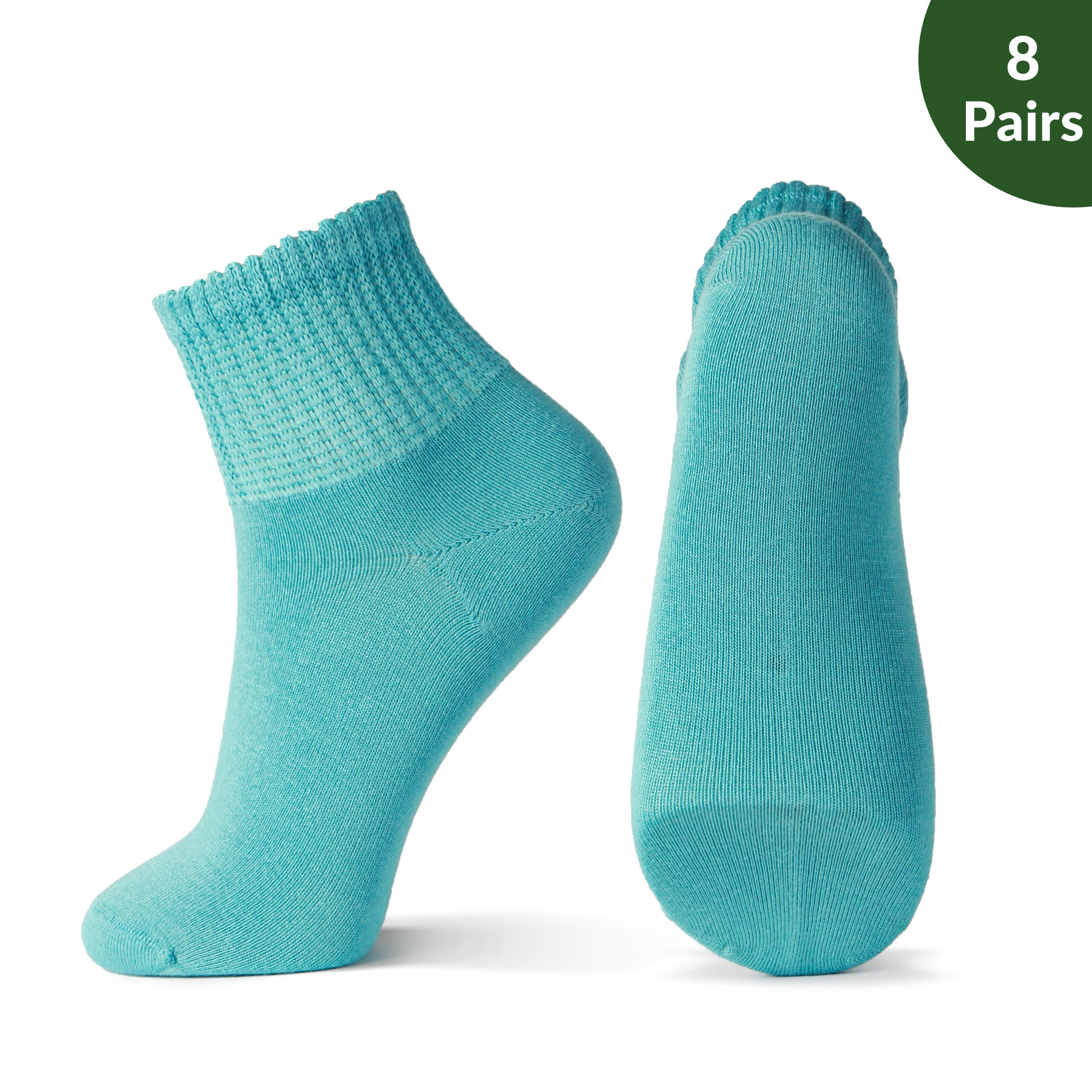Non-Binding Bamboo Diabetic Socks Morandi Color Series 8Pairs