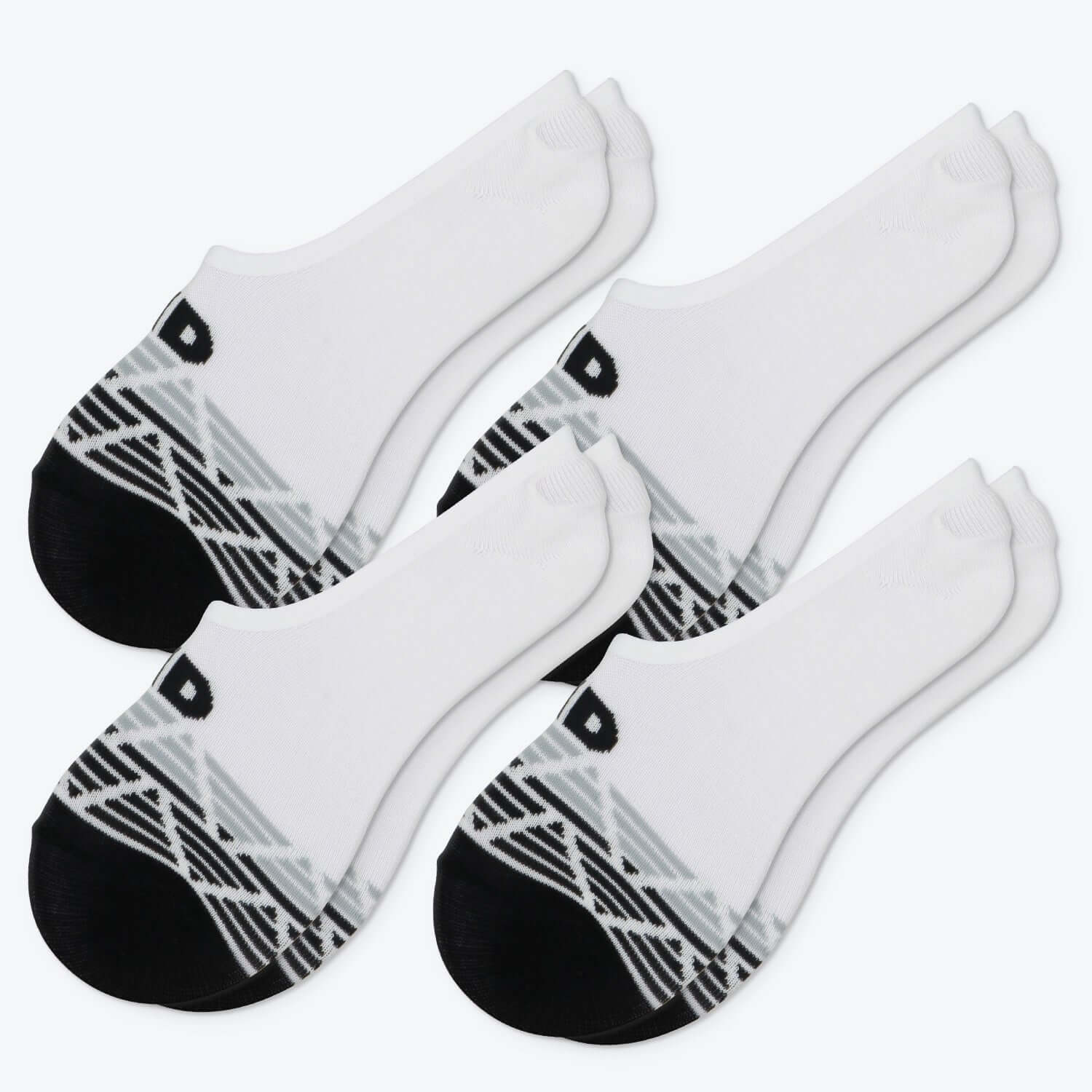 Modern Line, Bamboo No Show Liner Socks Non Slip, 4 Pairs - md-diab