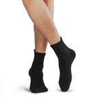 Wide non-binding Cotton(Bamboo) Ankle Diabetic Socks, seamless toe, air vent with cushion sole, 8 pairs - md-diab