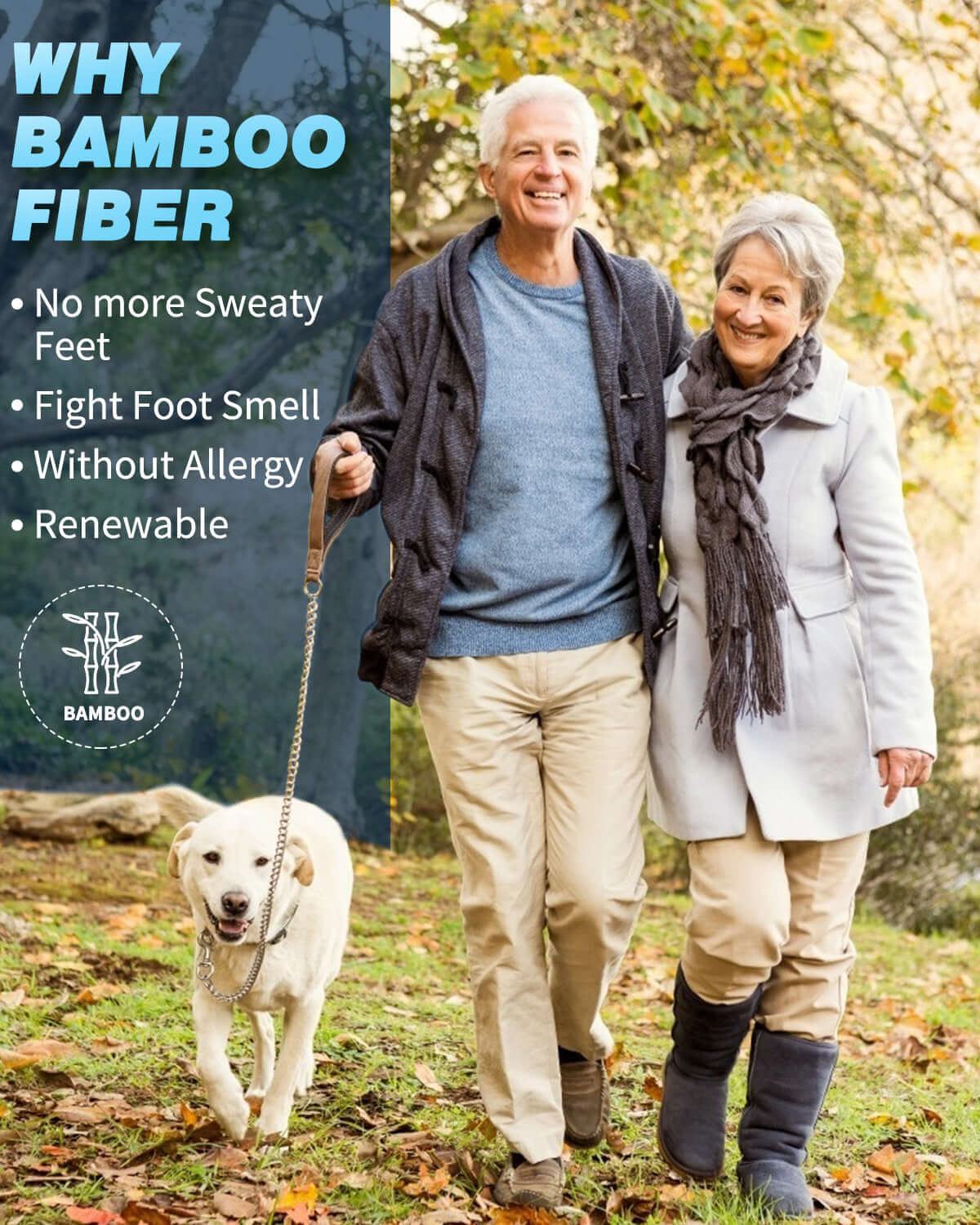 Wide non-binding  crew seamless toe Bamboo socks, air vent with cushion sole, 6 pairs -  - Comfort-fresh.com