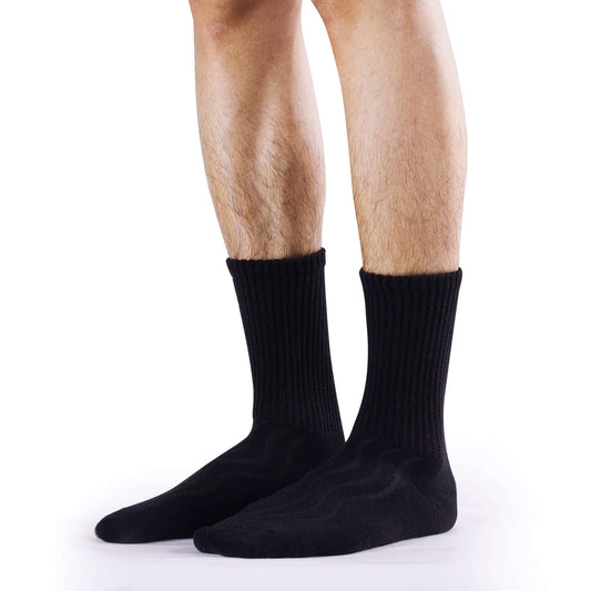 Cushion sole Diabetic Cotton Socks with air vent, 8 pairs - md-diab