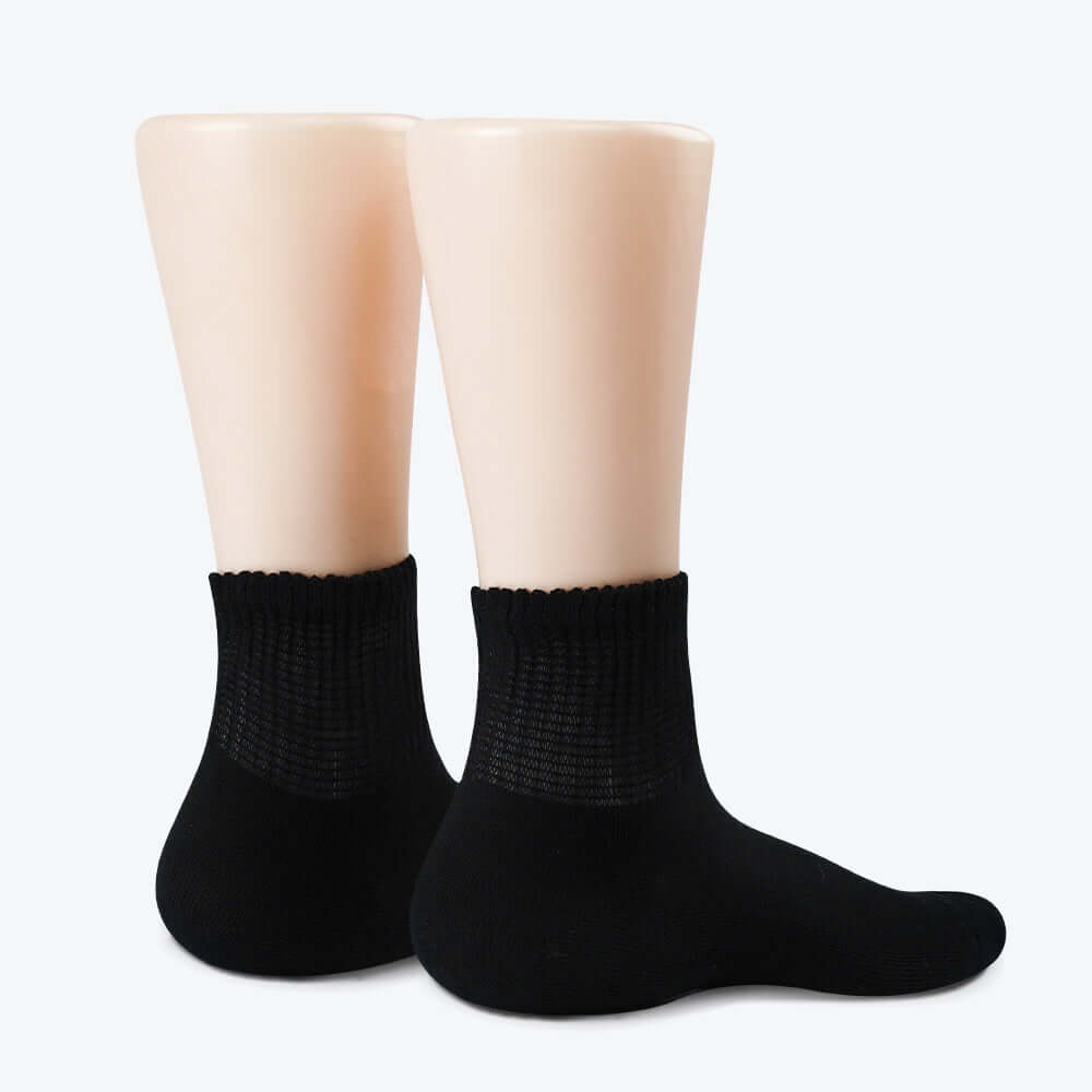 Bamboo Ankle Terry Cuff Diabetic Seamless Socks 4 Pairs - md-diab