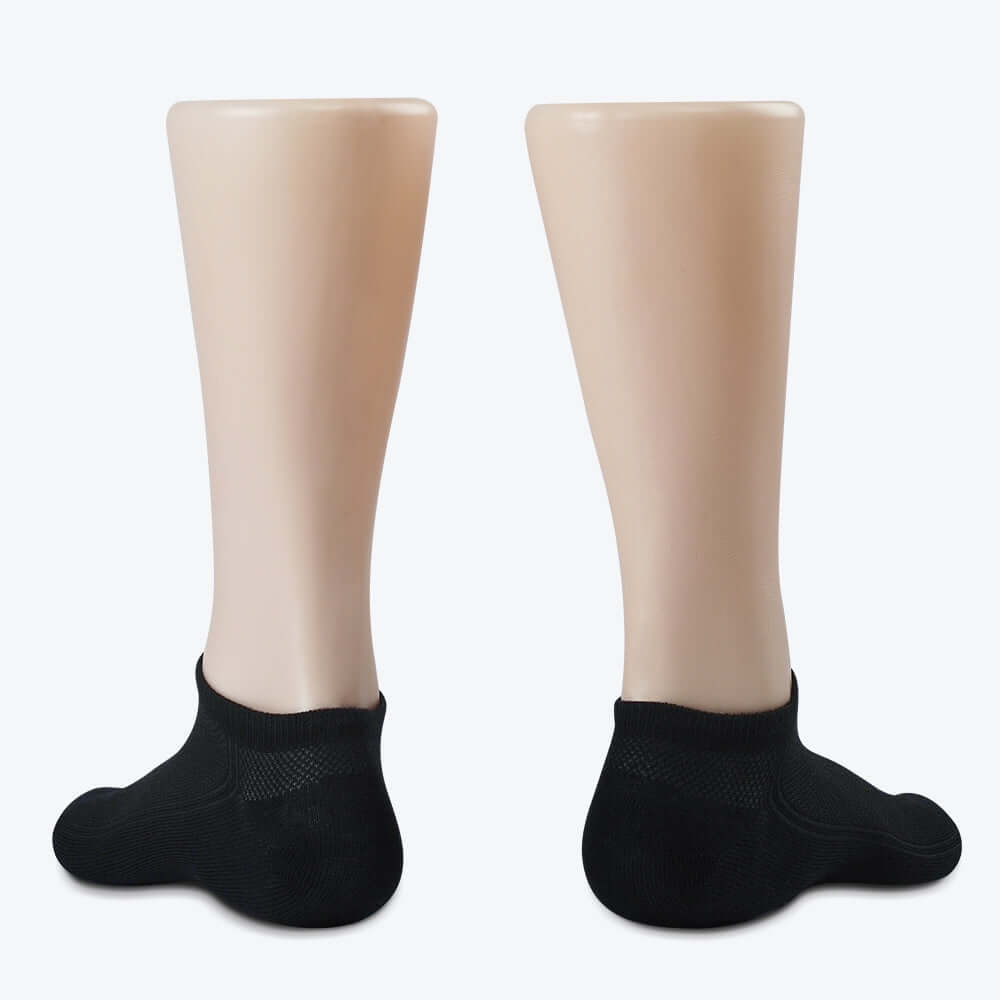 Unisex Thin Bamboo Moisture Wicking  Low Cut Socks, 4 Pack. - md-diab