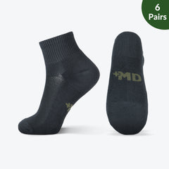Smell Control Rayon from Bamboo Ankle Socks Cushioned, 6 Pairs