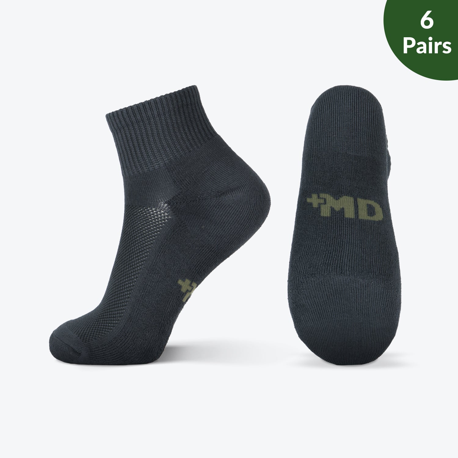 Smell Control Rayon from Bamboo Ankle Socks Cushioned, 6 Pairs