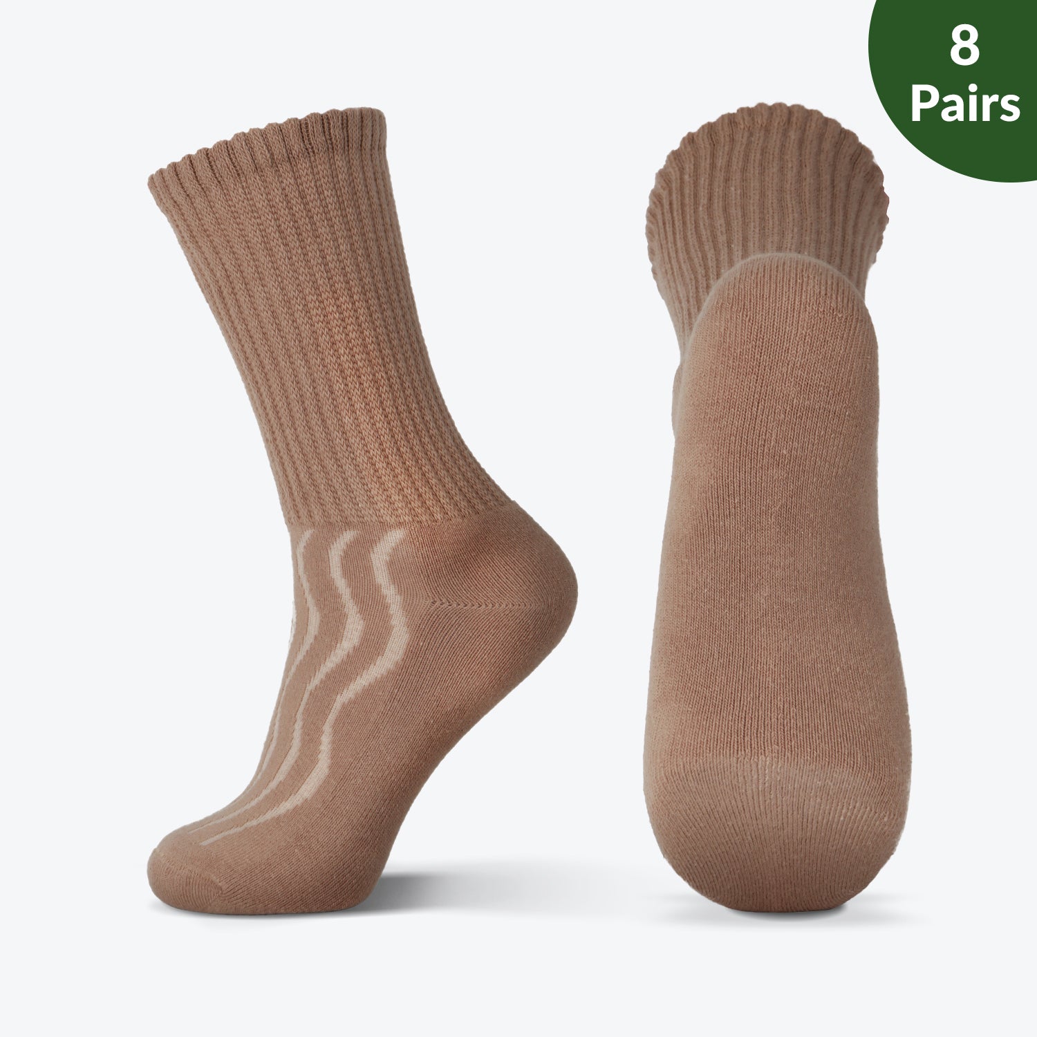 Cushion sole Diabetic Cotton Socks with air vent, 8 pairs