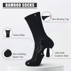 Cushion sole Diabetic Cotton Socks with air vent, 8 pairs - md-diab
