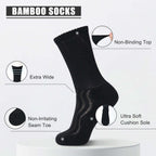 Cushion sole Diabetic Cotton Socks with air vent, 8 pairs - md-diab