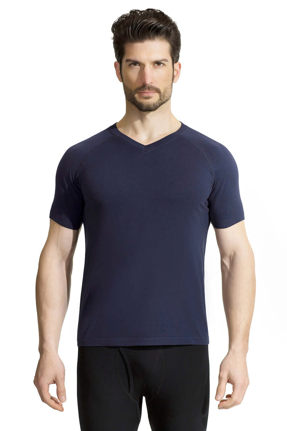 Mens Sport Cotton V-neck Tshirt - md-diab