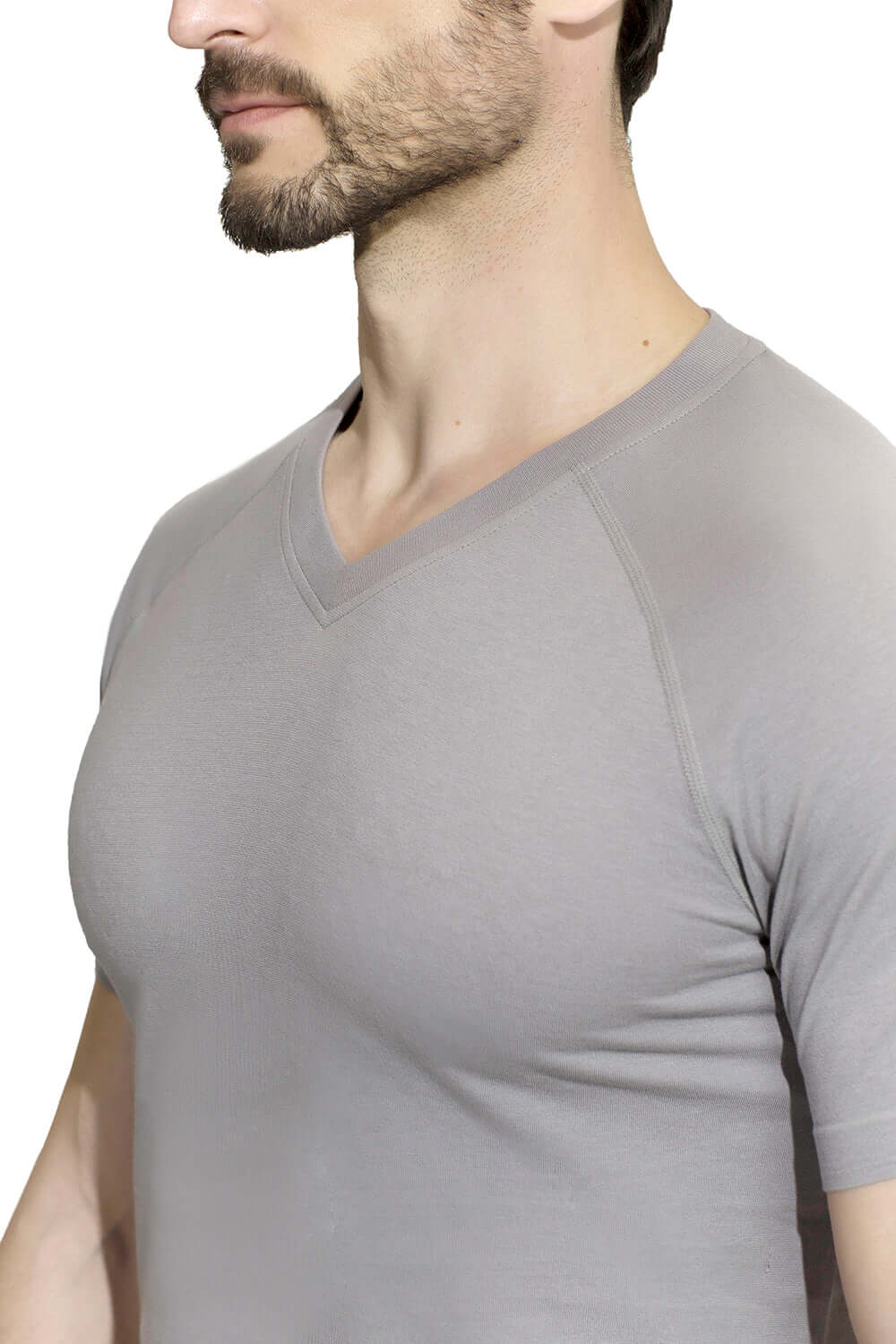 Mens Sport Cotton V-neck Tshirt - md-diab